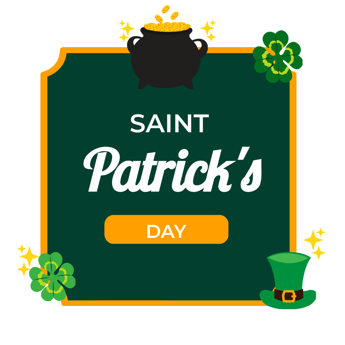 Transparent St. Patrick's Day Vector Template