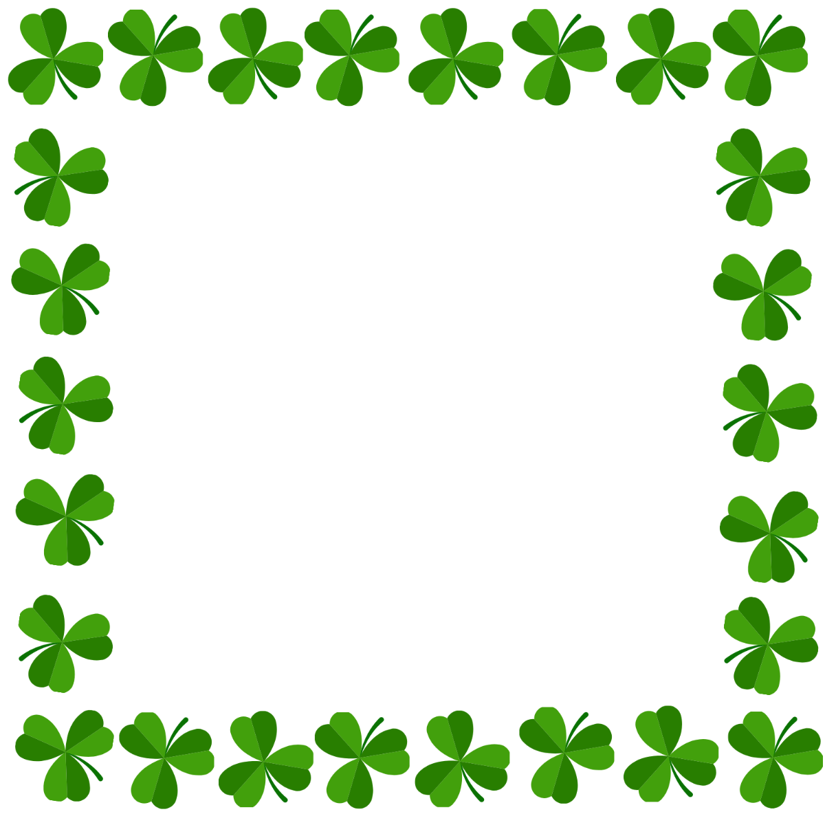 St. Patrick's Day Frame Vector Template