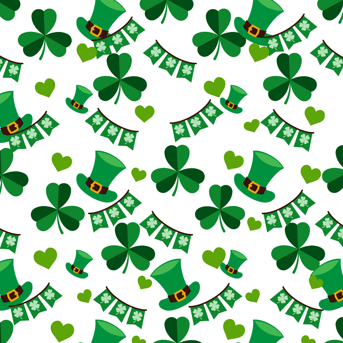 Seamless St. Patrick's Day Vector Template
