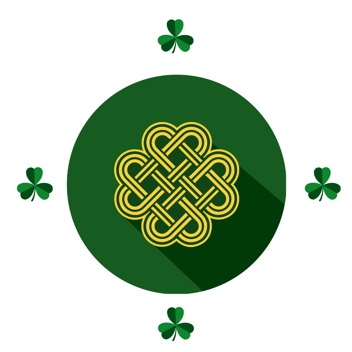Free Celtic St. Patrick's Day Vector Template