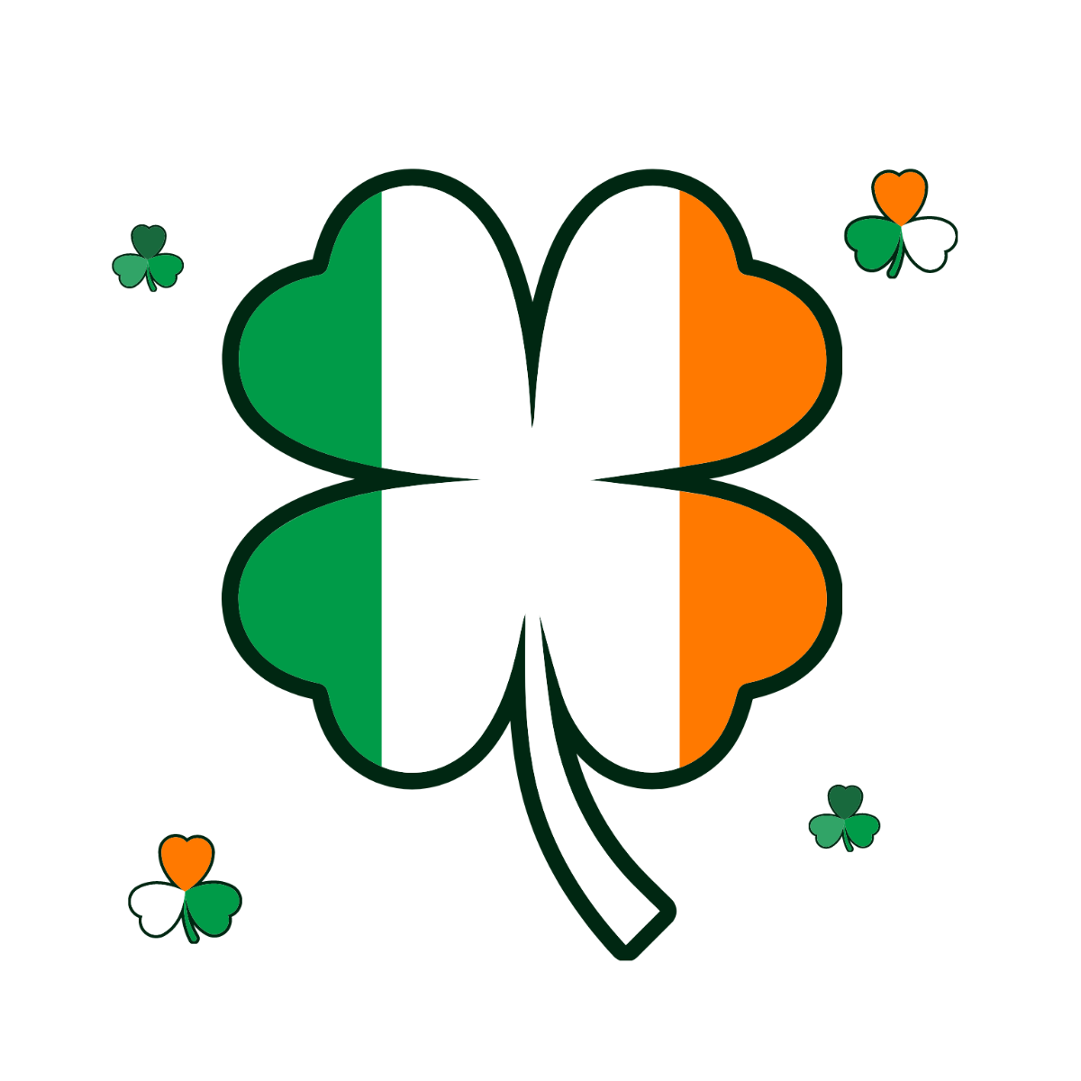 St. Patrick's Day Leaf Vector