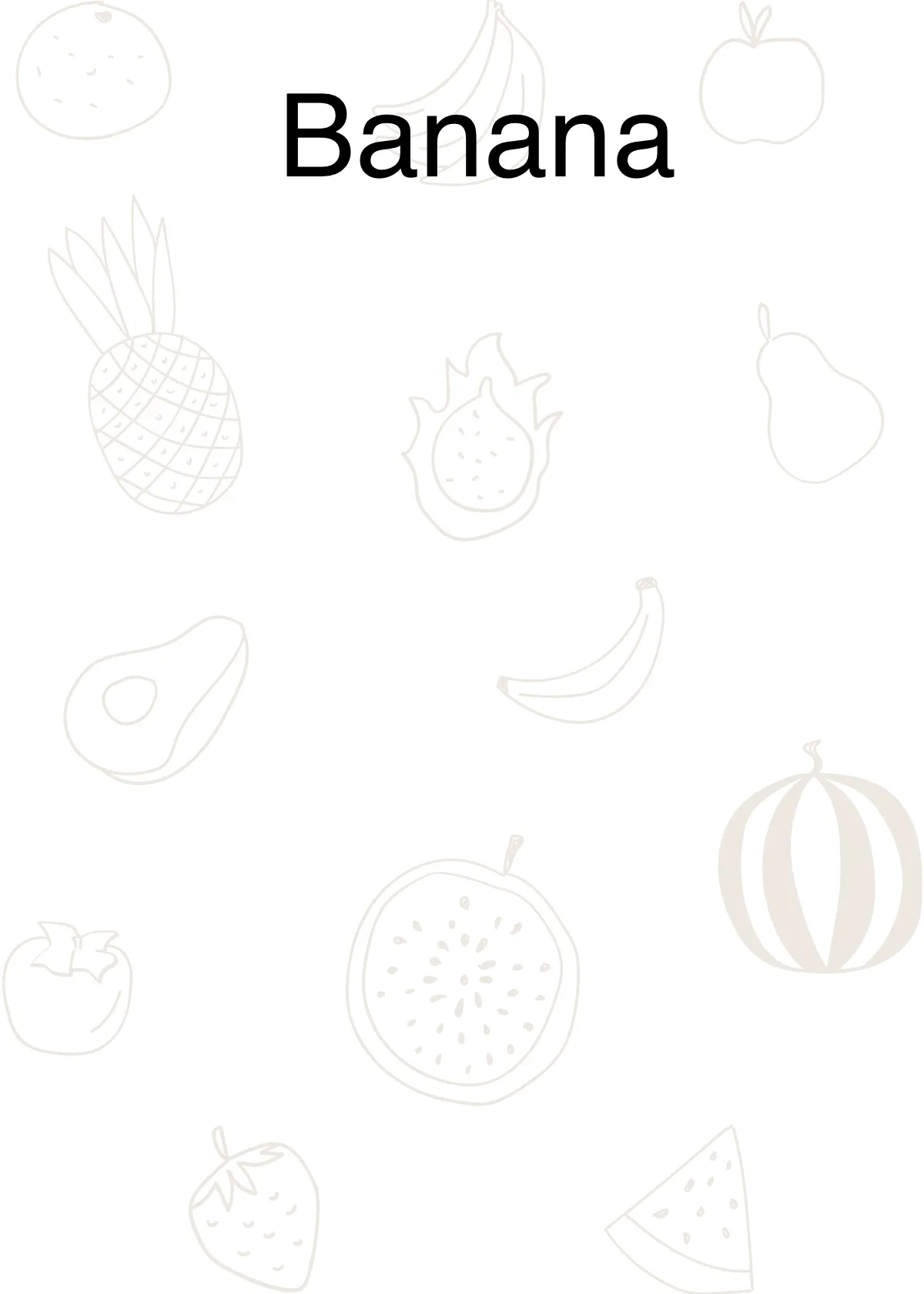 Free Fruit Flashcards Template to Edit Online