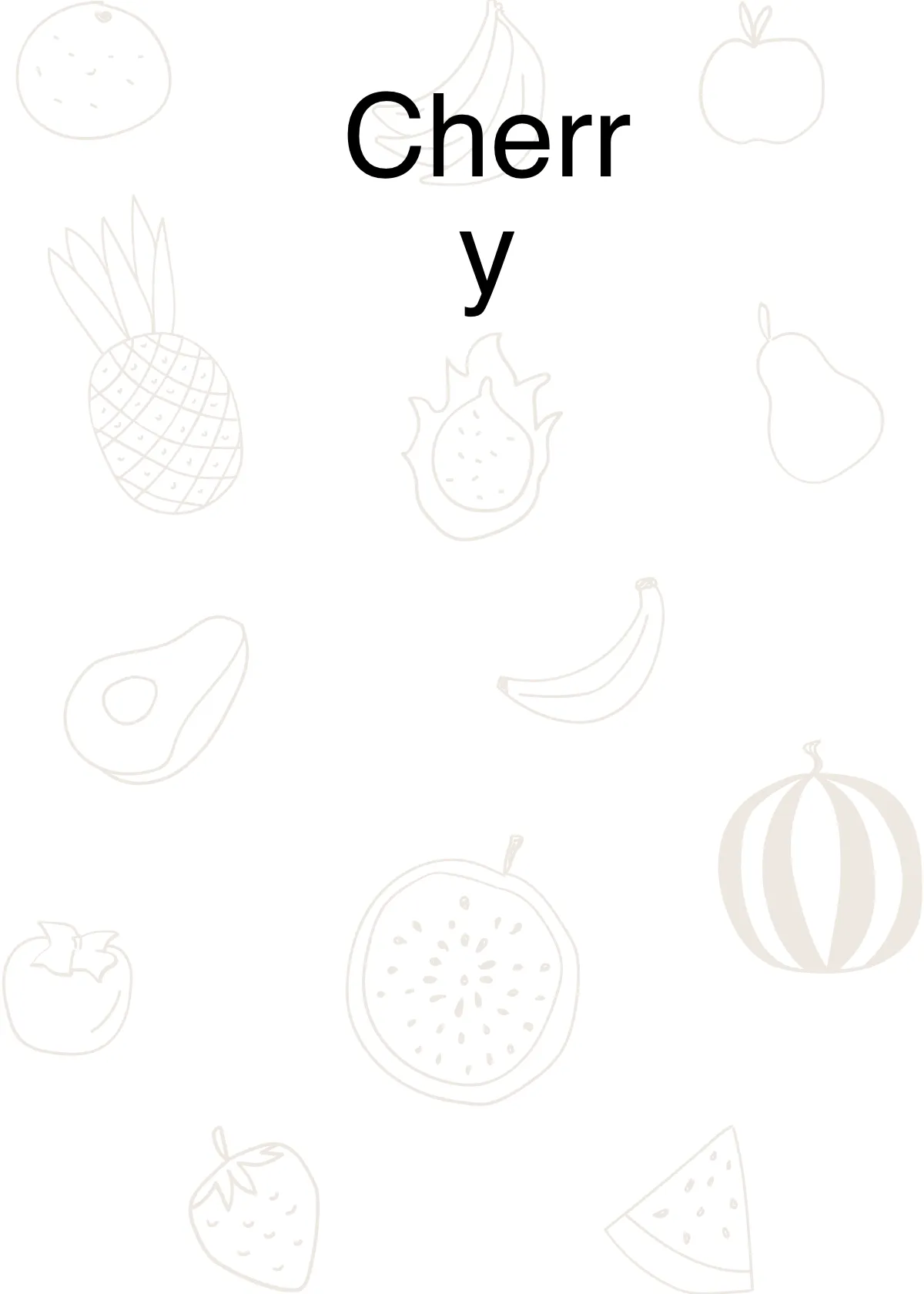 Free Fruit Flashcards Template to Edit Online