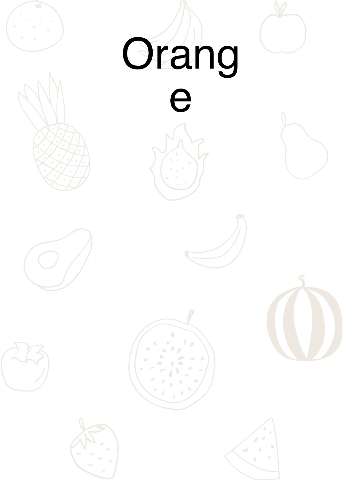 Free Fruit Flashcards Template to Edit Online