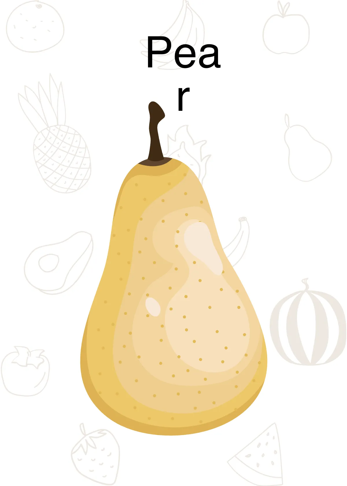 Free Fruit Flashcards Template to Edit Online