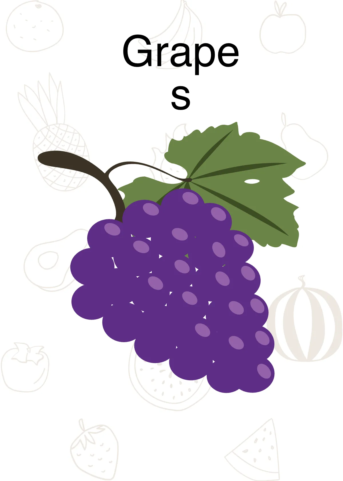 Free Fruit Flashcards Template to Edit Online