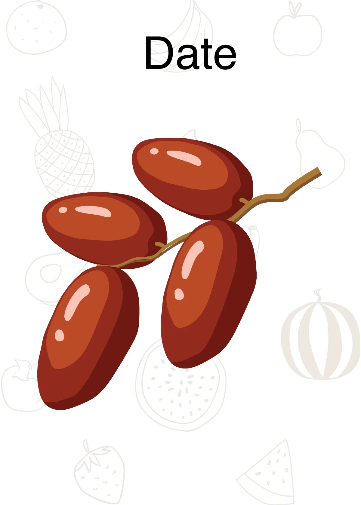 Free Fruit Flashcards Template to Edit Online