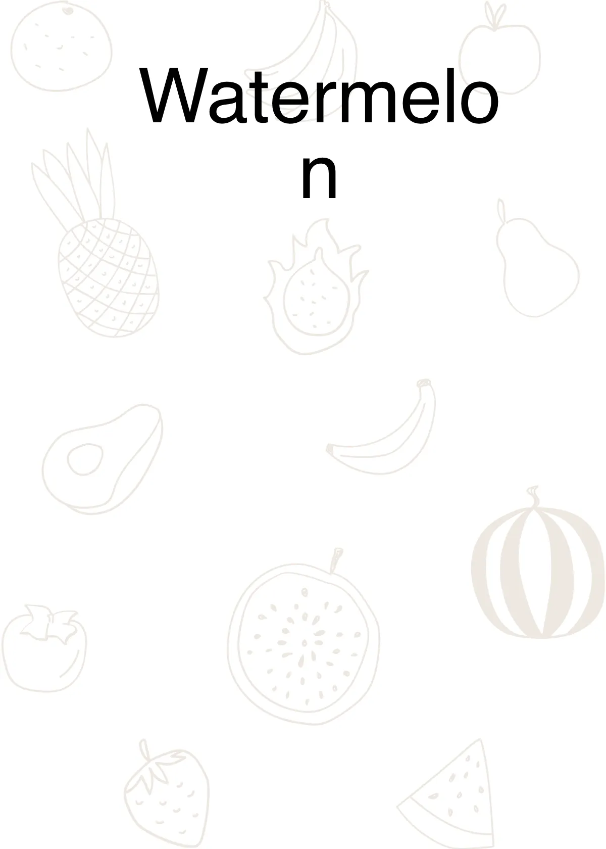 Free Fruit Flashcards Template to Edit Online