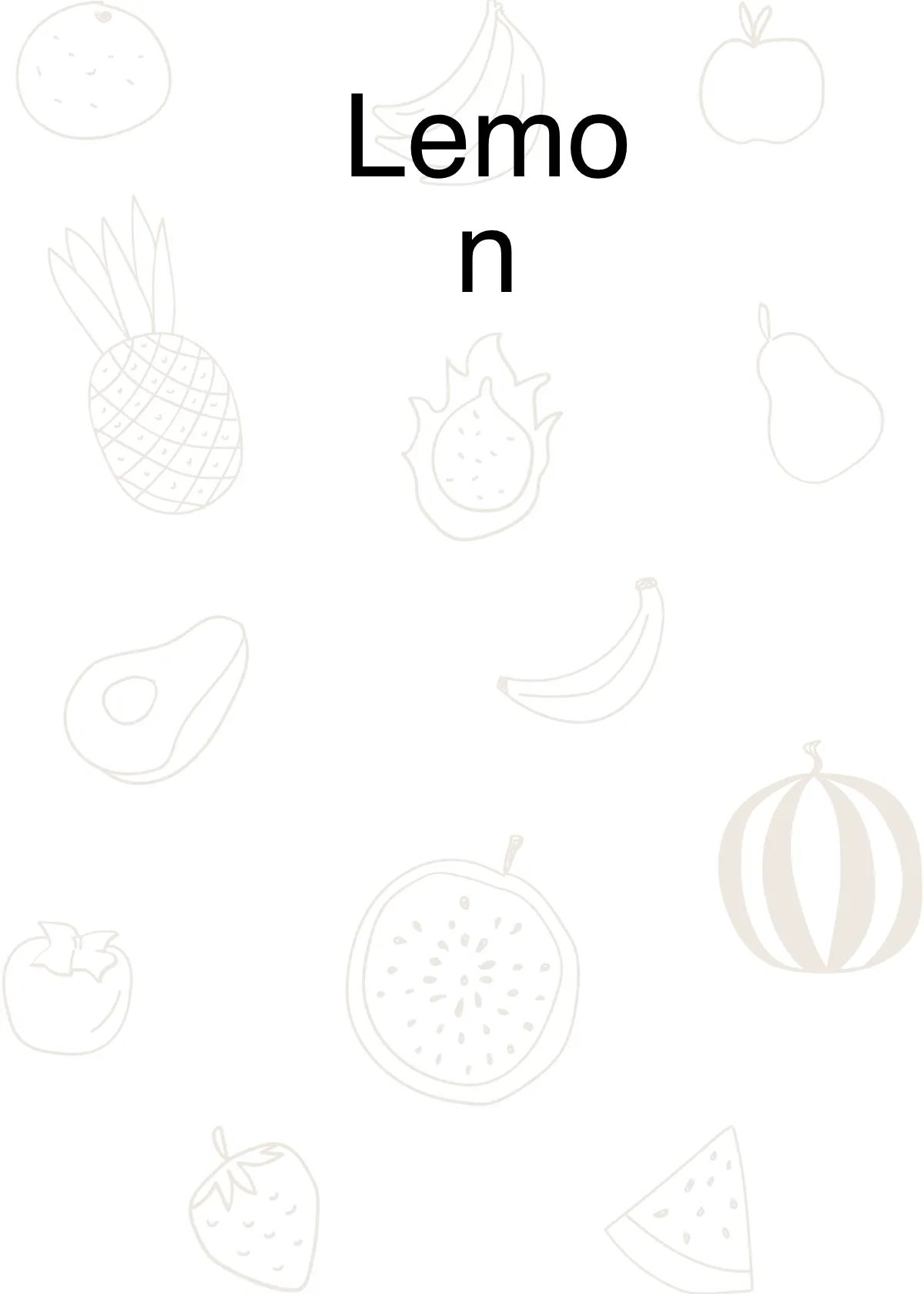 Free Fruit Flashcards Template to Edit Online