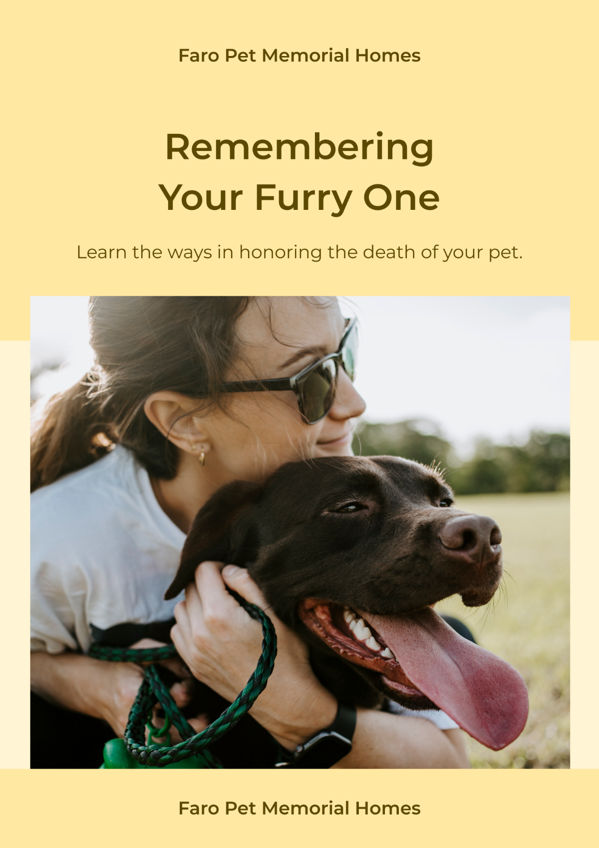 Pet Memorial Photo Magnet Template