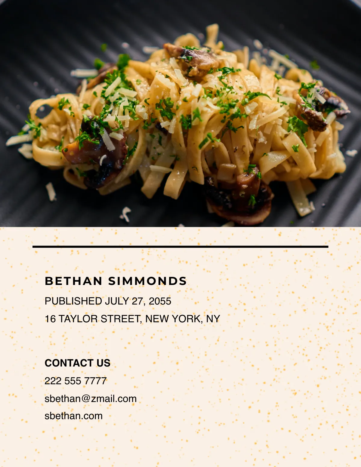 Free Creative Recipe Photo Book Template to Edit Online