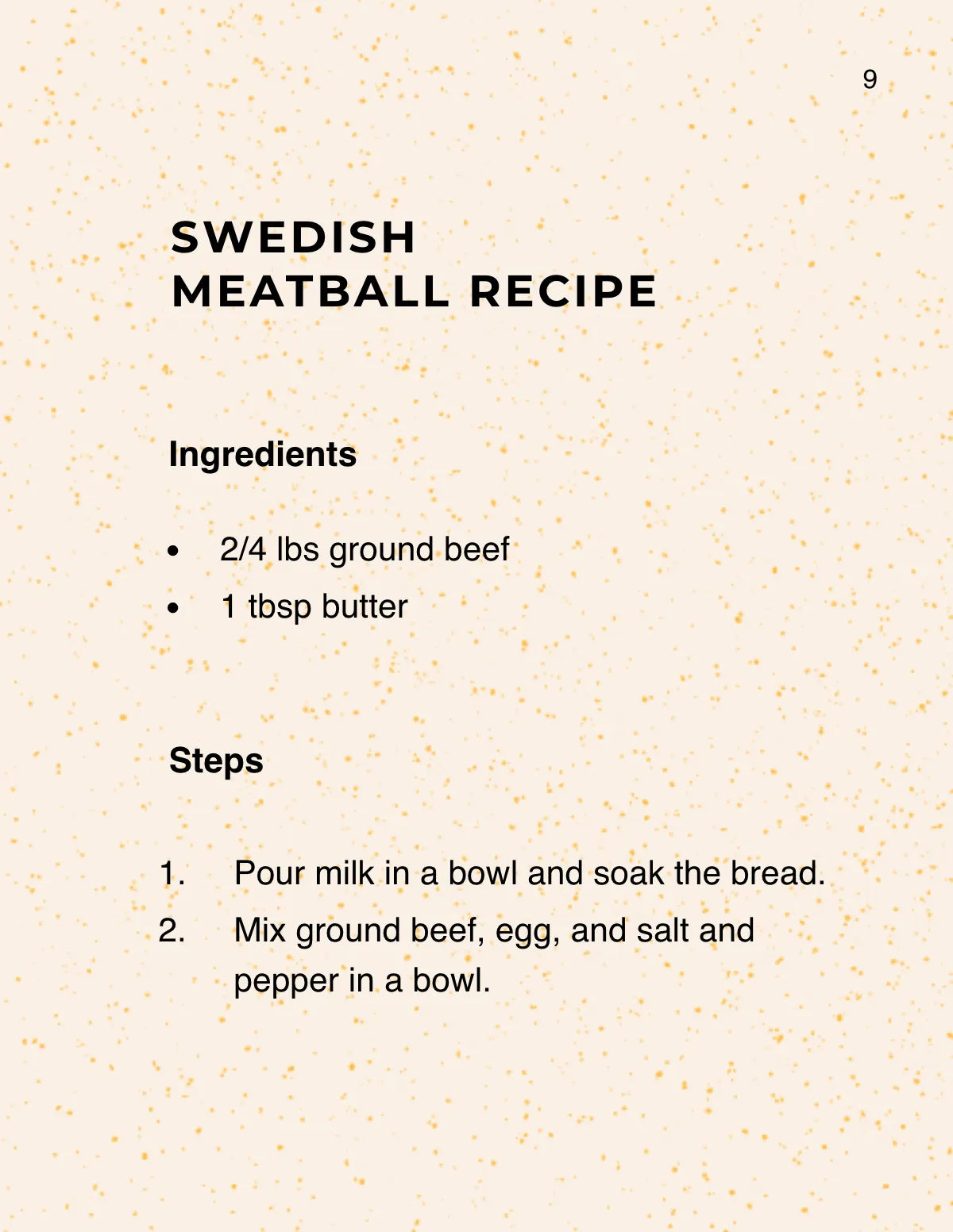 Free Creative Recipe Photo Book Template to Edit Online