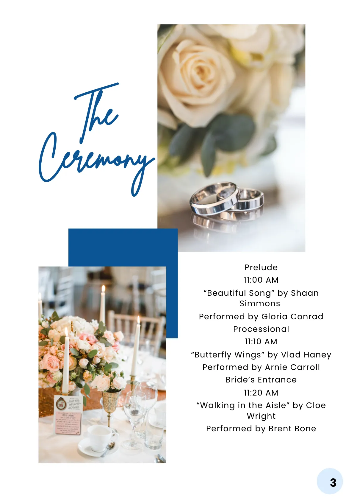 Free Wedding Program Booklet Template to Edit Online
