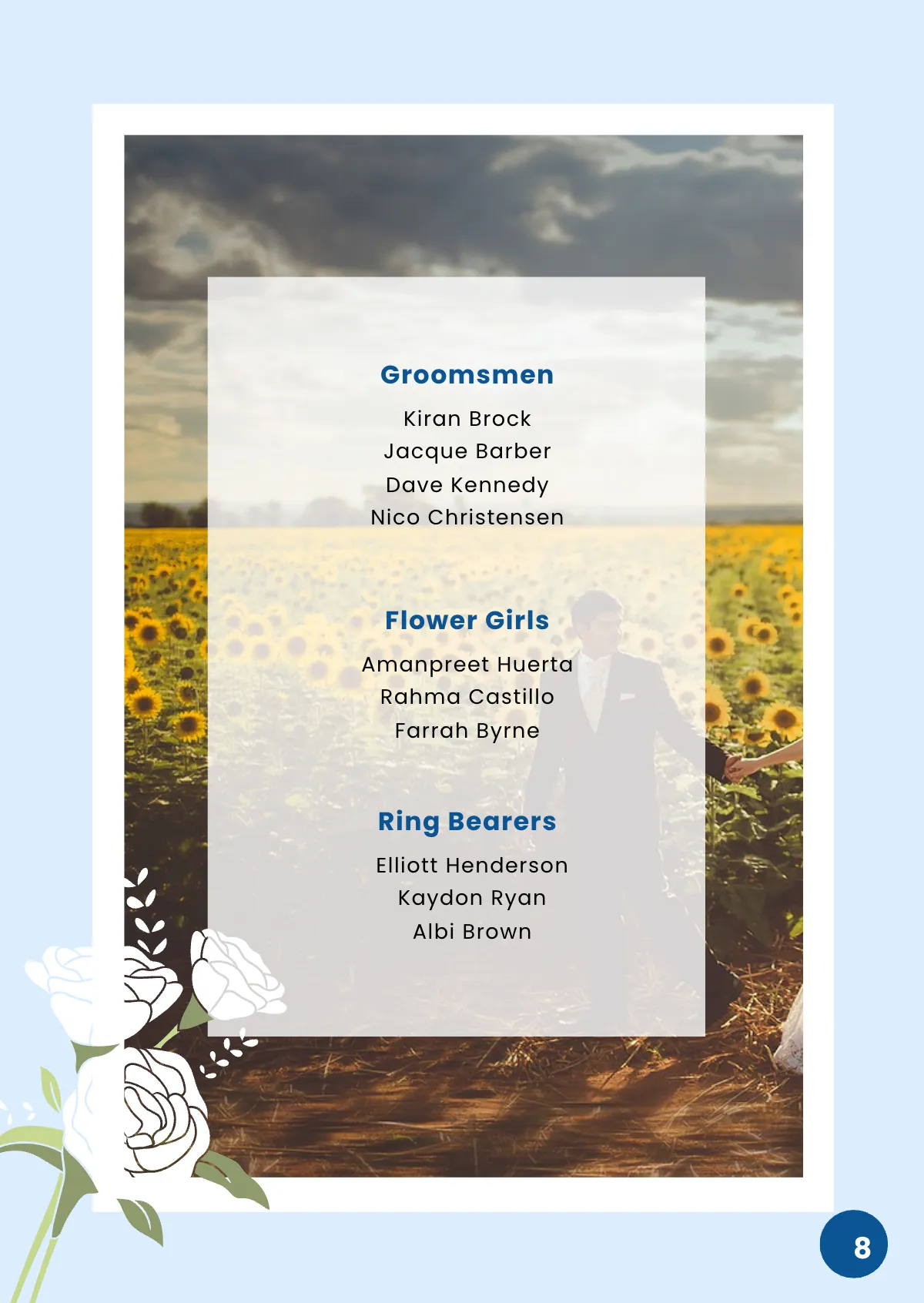 Free Wedding Program Booklet Template to Edit Online