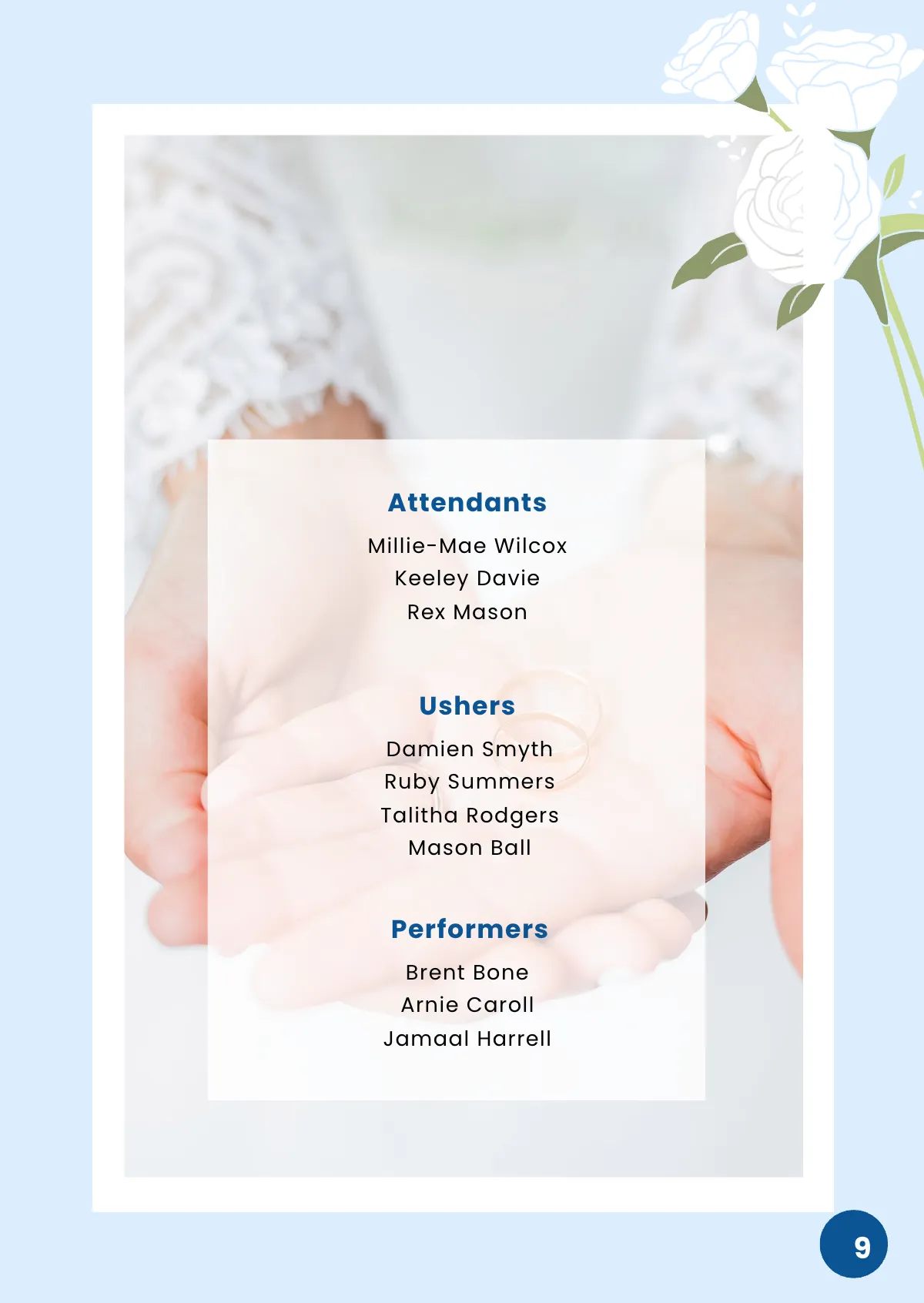 Free Wedding Program Booklet Template to Edit Online