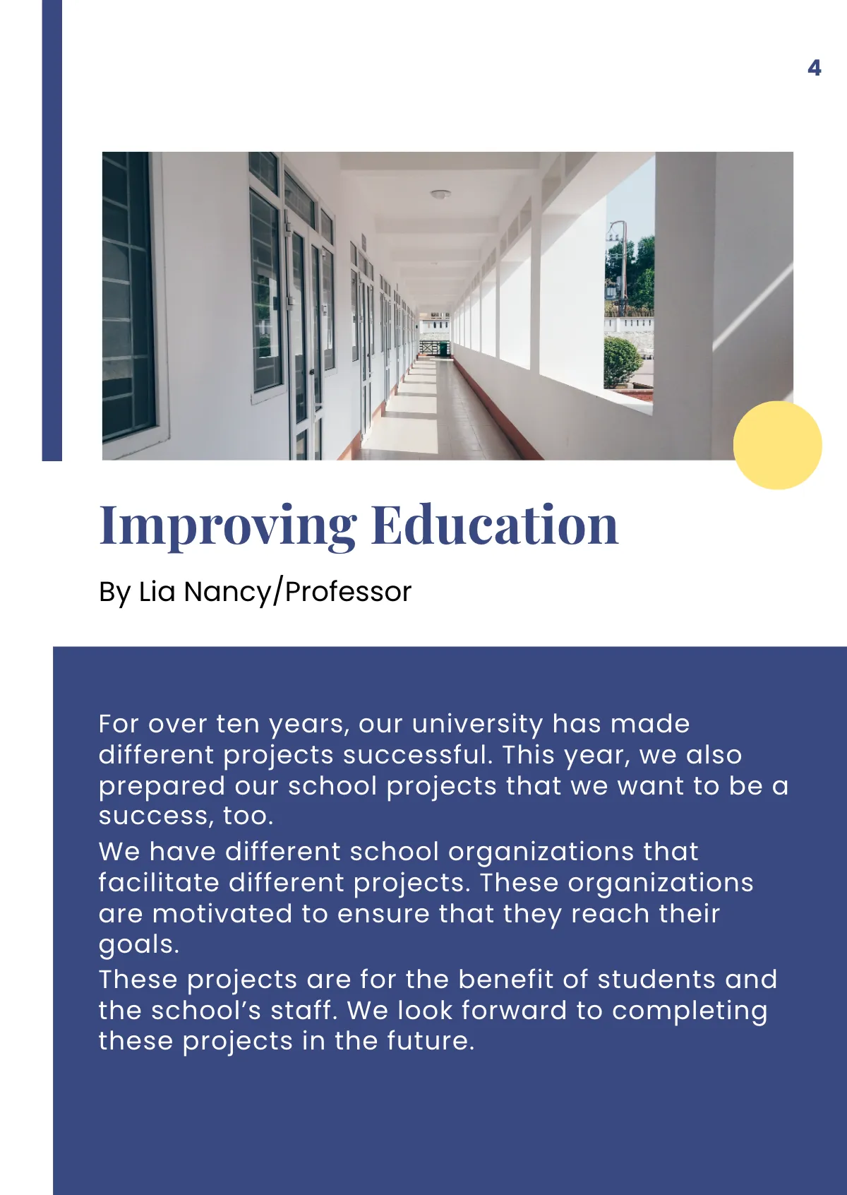 Free School Project Booklet Template to Edit Online