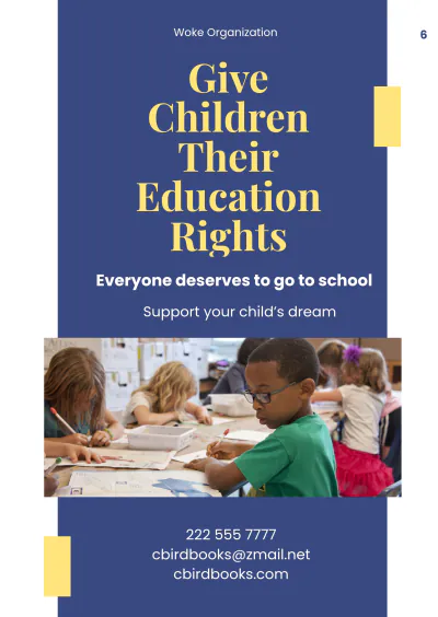 Free School Project Booklet Template to Edit Online