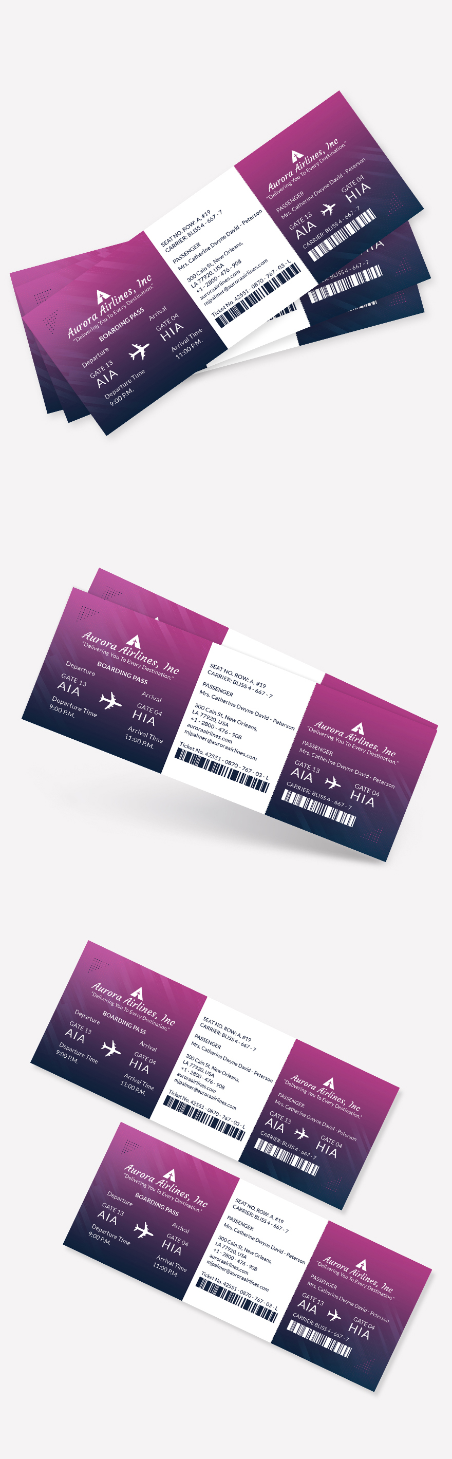 Travel Ticket Templates - 23+ Designs, Free Downloads | Template.net