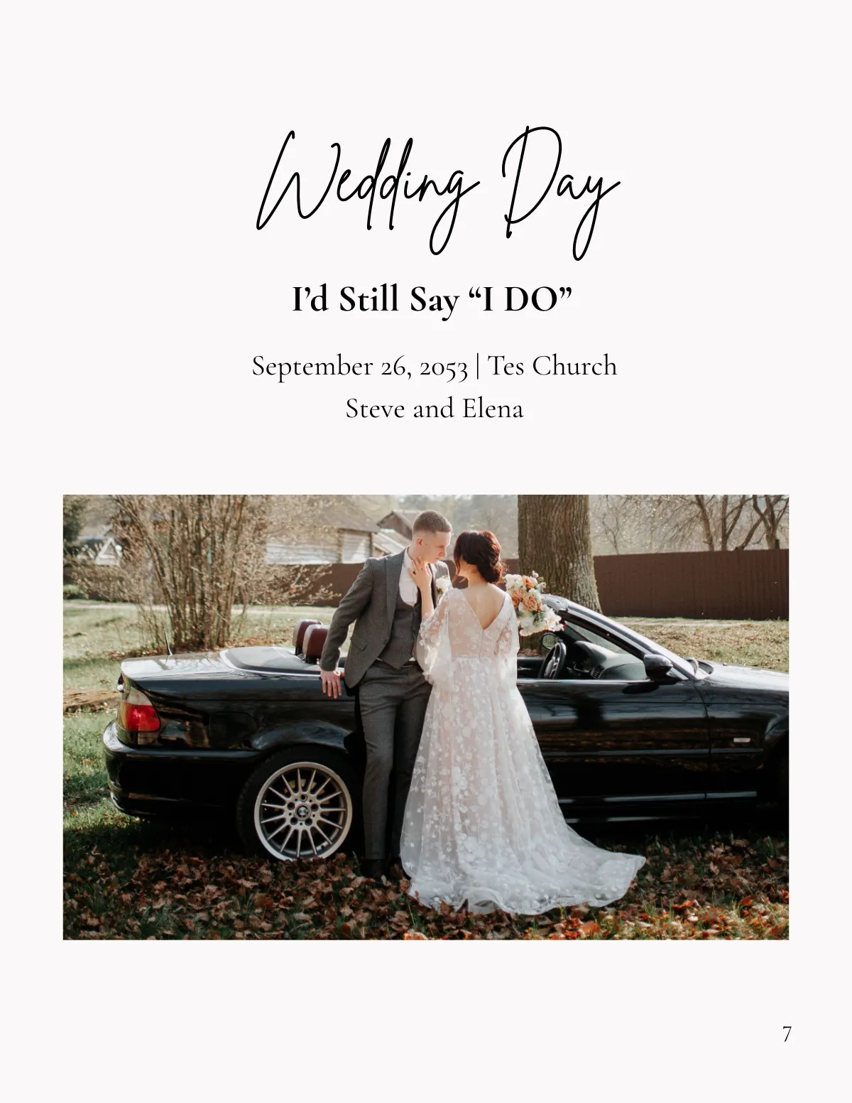 Free Blank Anniversary Photo Book Template to Edit Online