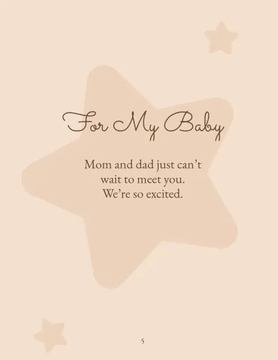Free Pregnancy Photo Book Template to Edit Online