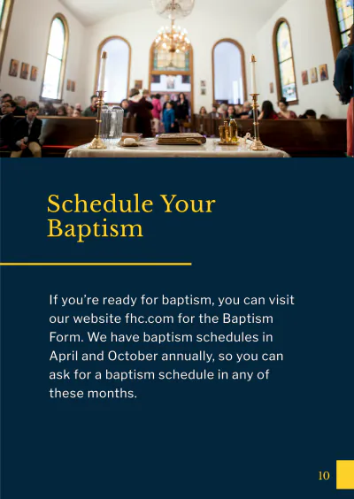 Free Baptism Booklet Template to Edit Online