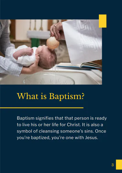 Free Baptism Booklet Template to Edit Online