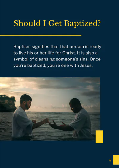 Free Baptism Booklet Template to Edit Online