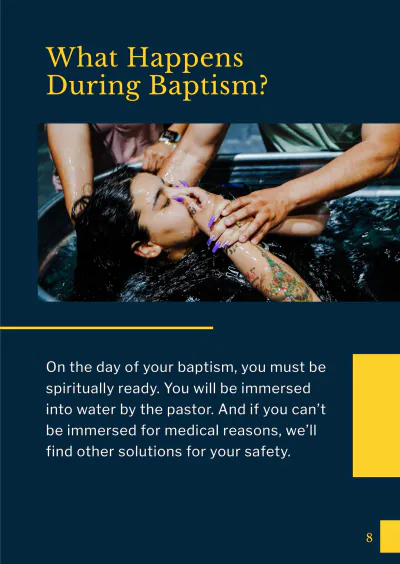 Free Baptism Booklet Template to Edit Online