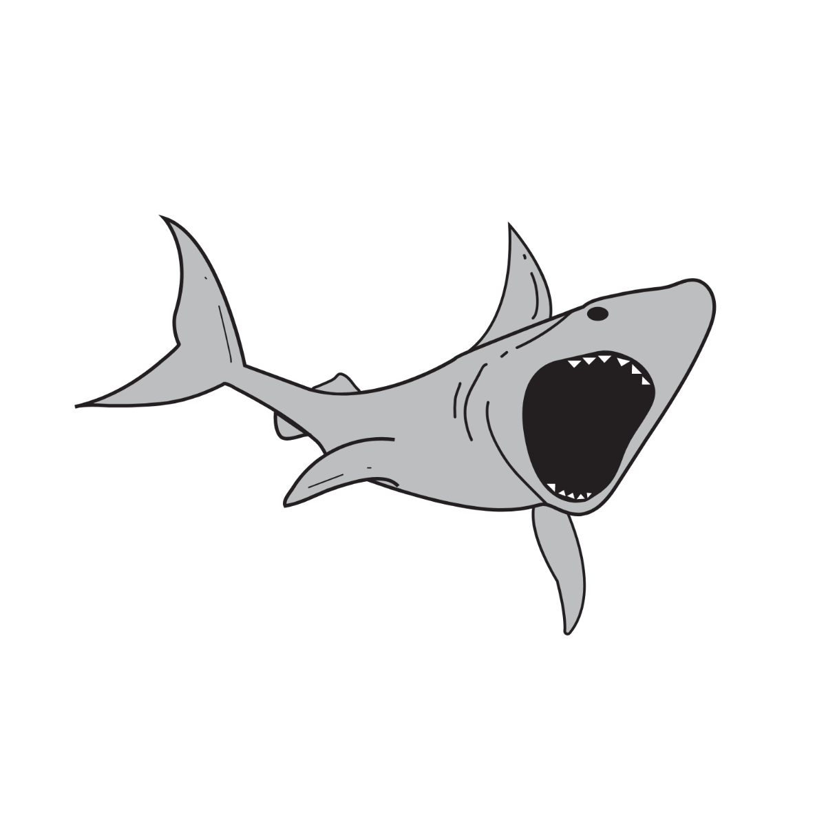 Shark Bite Vector Template