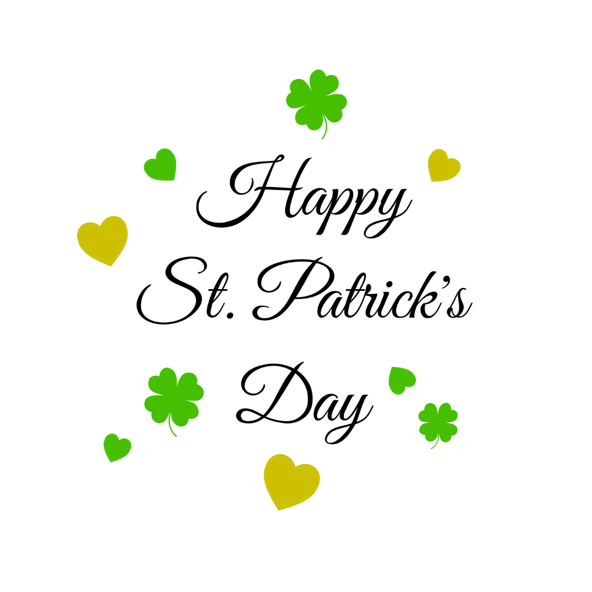 Simple St. Patrick's Day Vector Template
