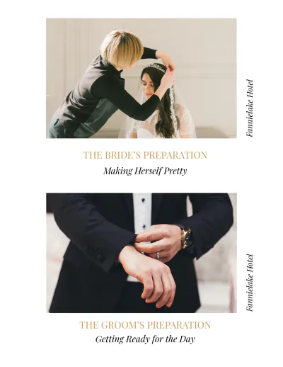 Free Aesthetic Wedding Photobook Template to Edit Online