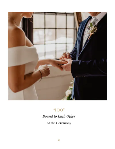 Free Aesthetic Wedding Photobook Template to Edit Online