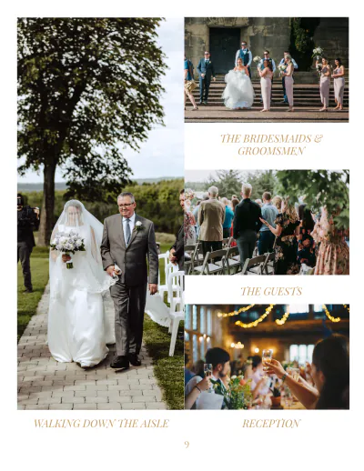 Free Aesthetic Wedding Photobook Template to Edit Online