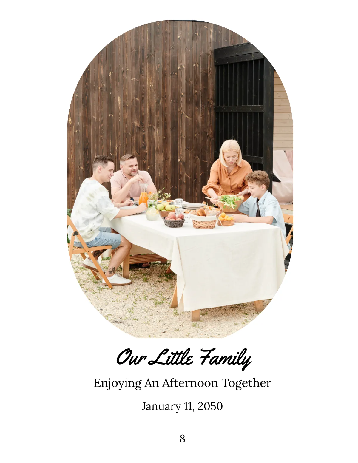 Free Colorful Family Photo Book Template to Edit Online