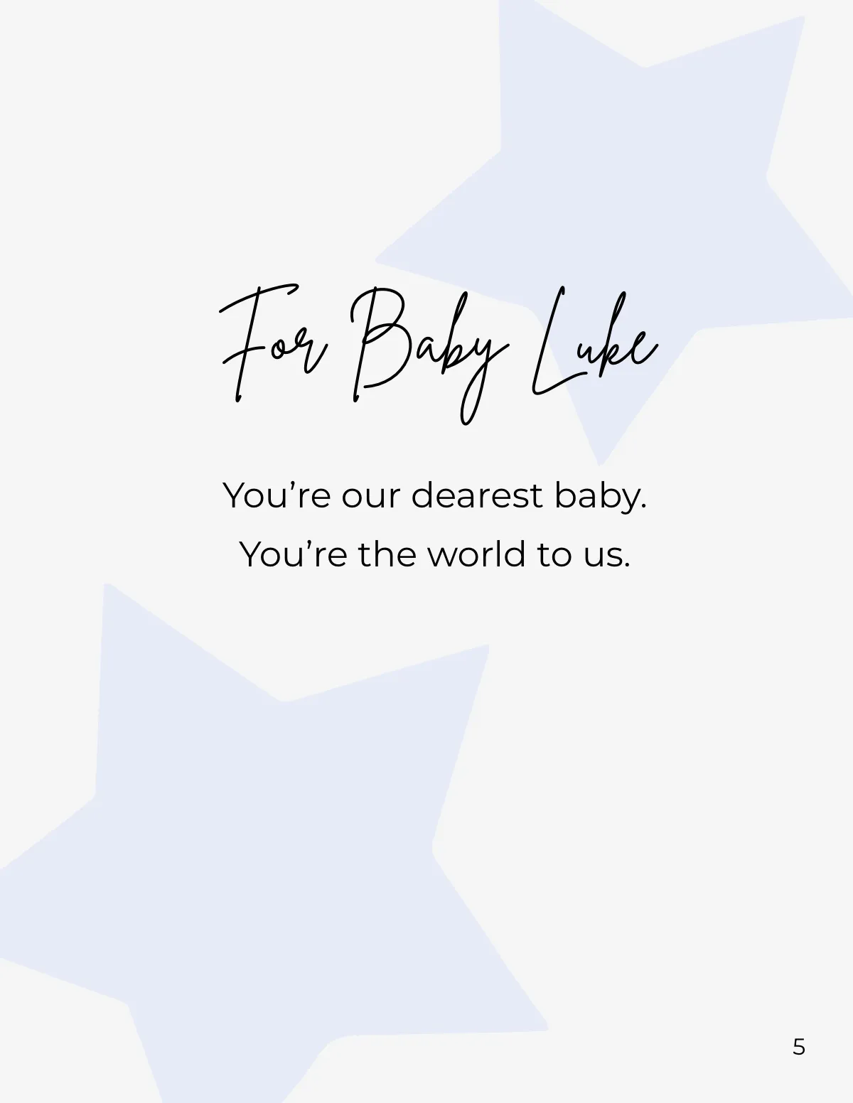 Free Professional Baby Photobook Template to Edit Online