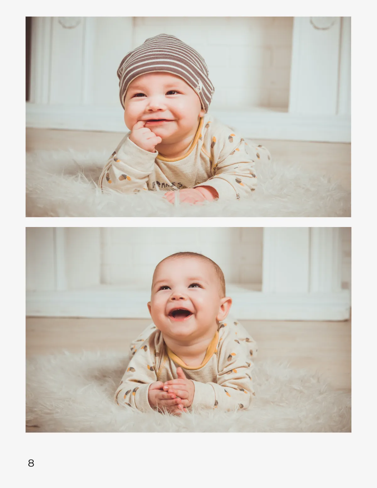 Free Professional Baby Photobook Template to Edit Online
