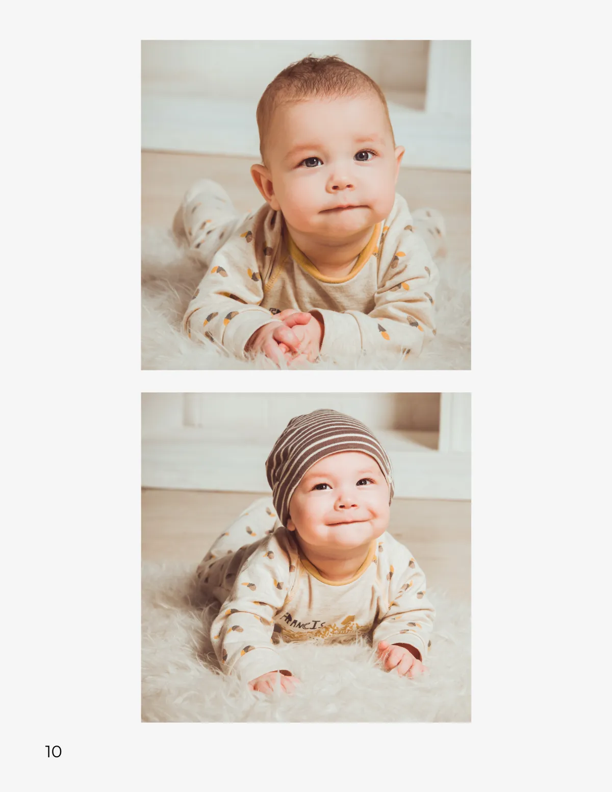 Free Professional Baby Photobook Template to Edit Online