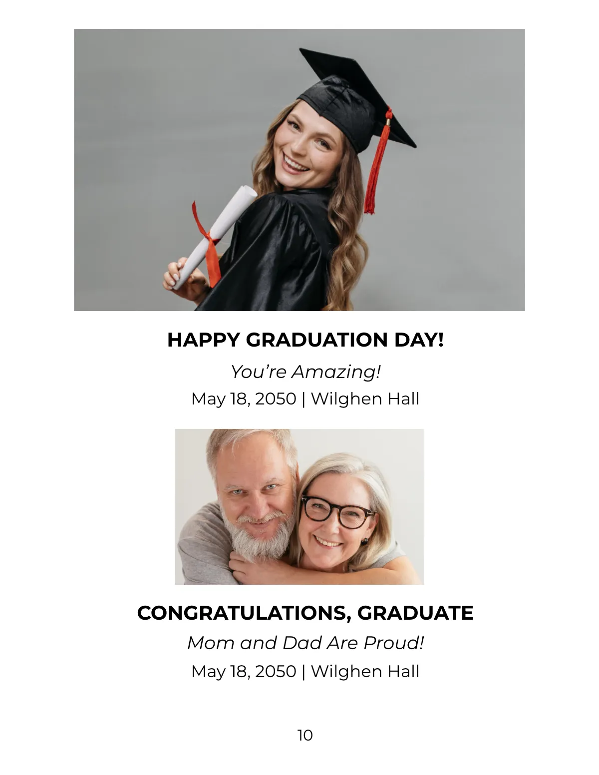 Free Simple School Photobook Template to Edit Online