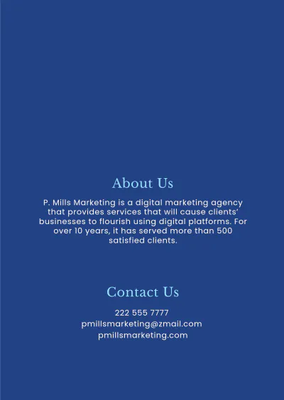 Free Professional Booklet Template to Edit Online