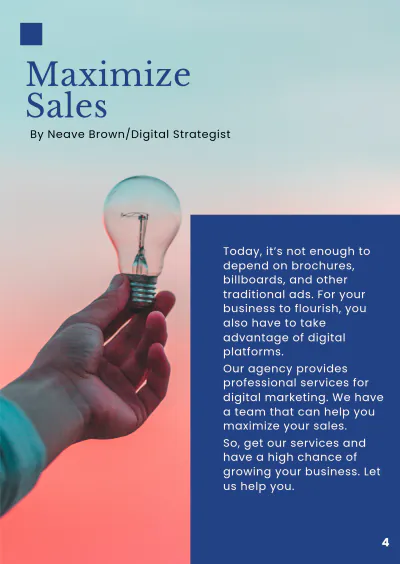 Free Professional Booklet Template to Edit Online