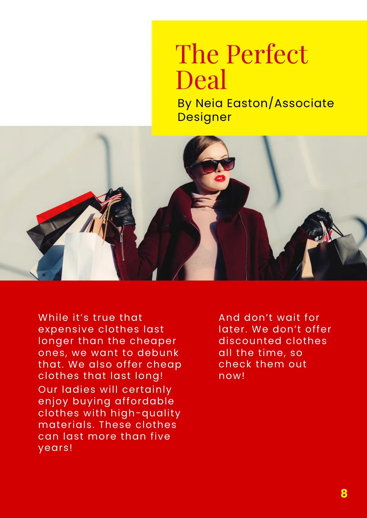 Free Fashion Booklet Template to Edit Online