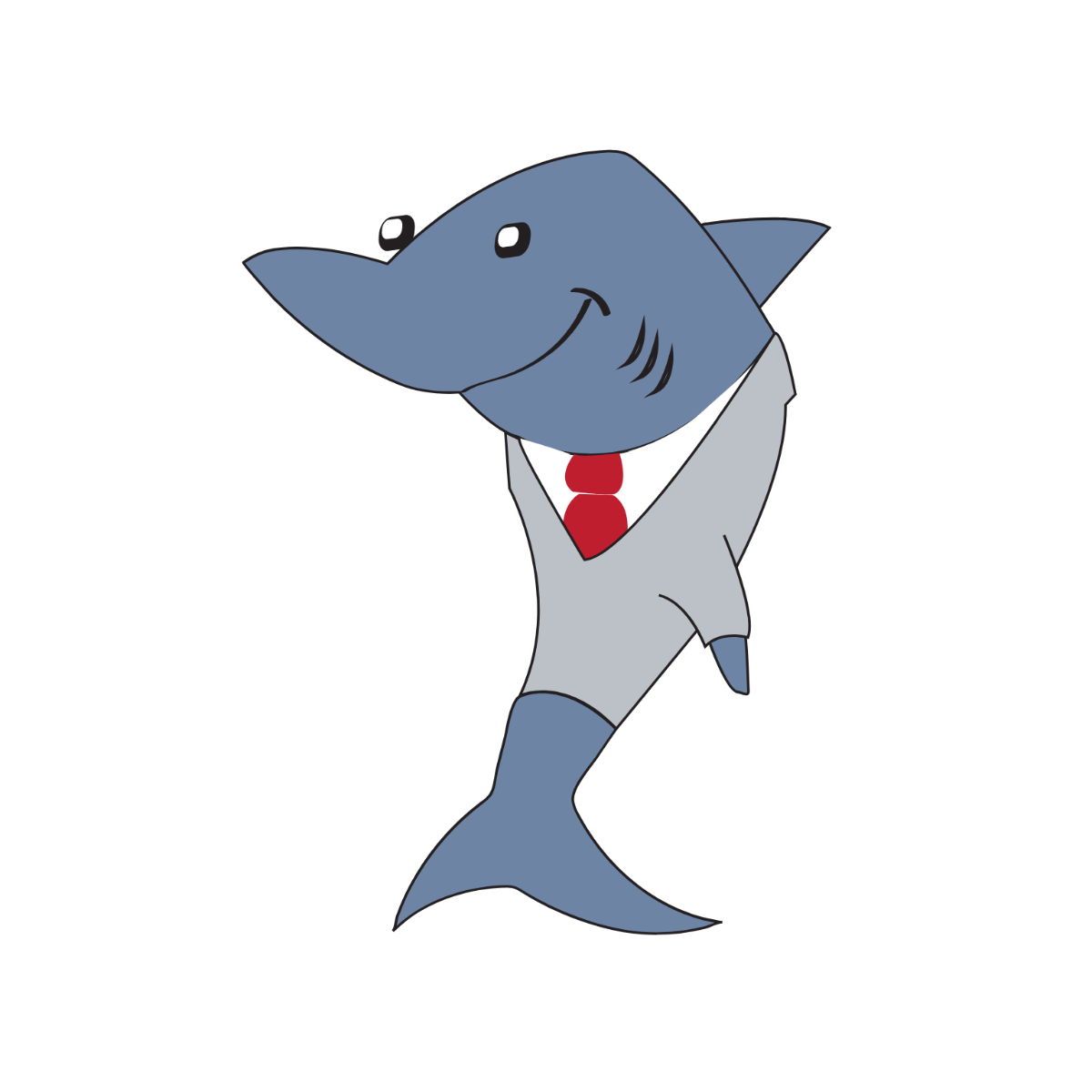 Business Shark Vector Template