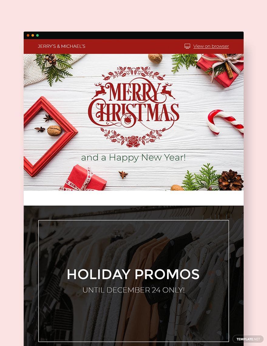 Christmas Email Newsletter Editable