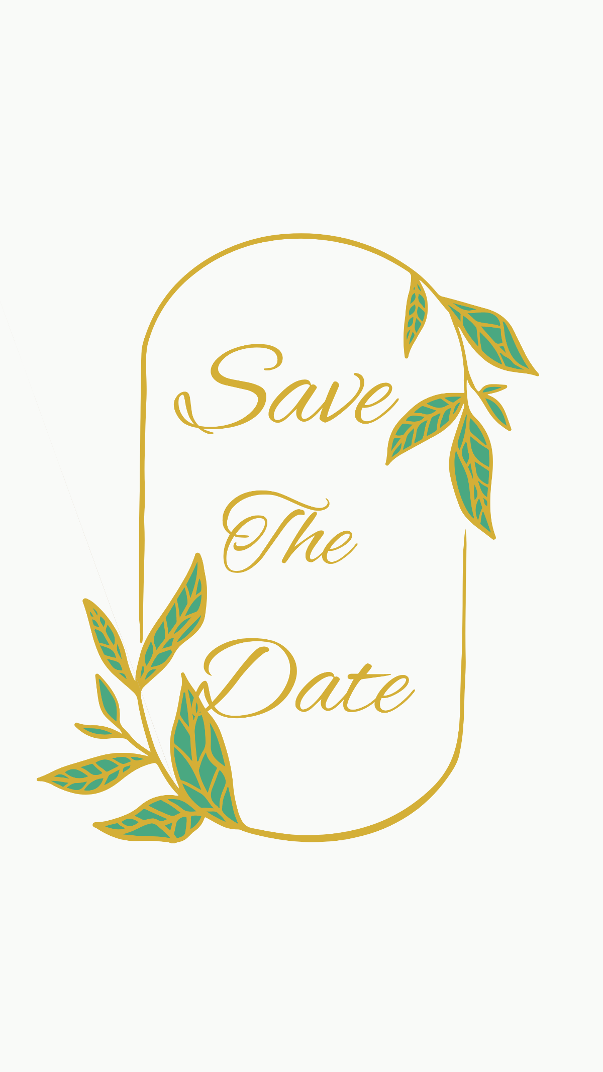 Save The Date Mobile Wallpaper Template
