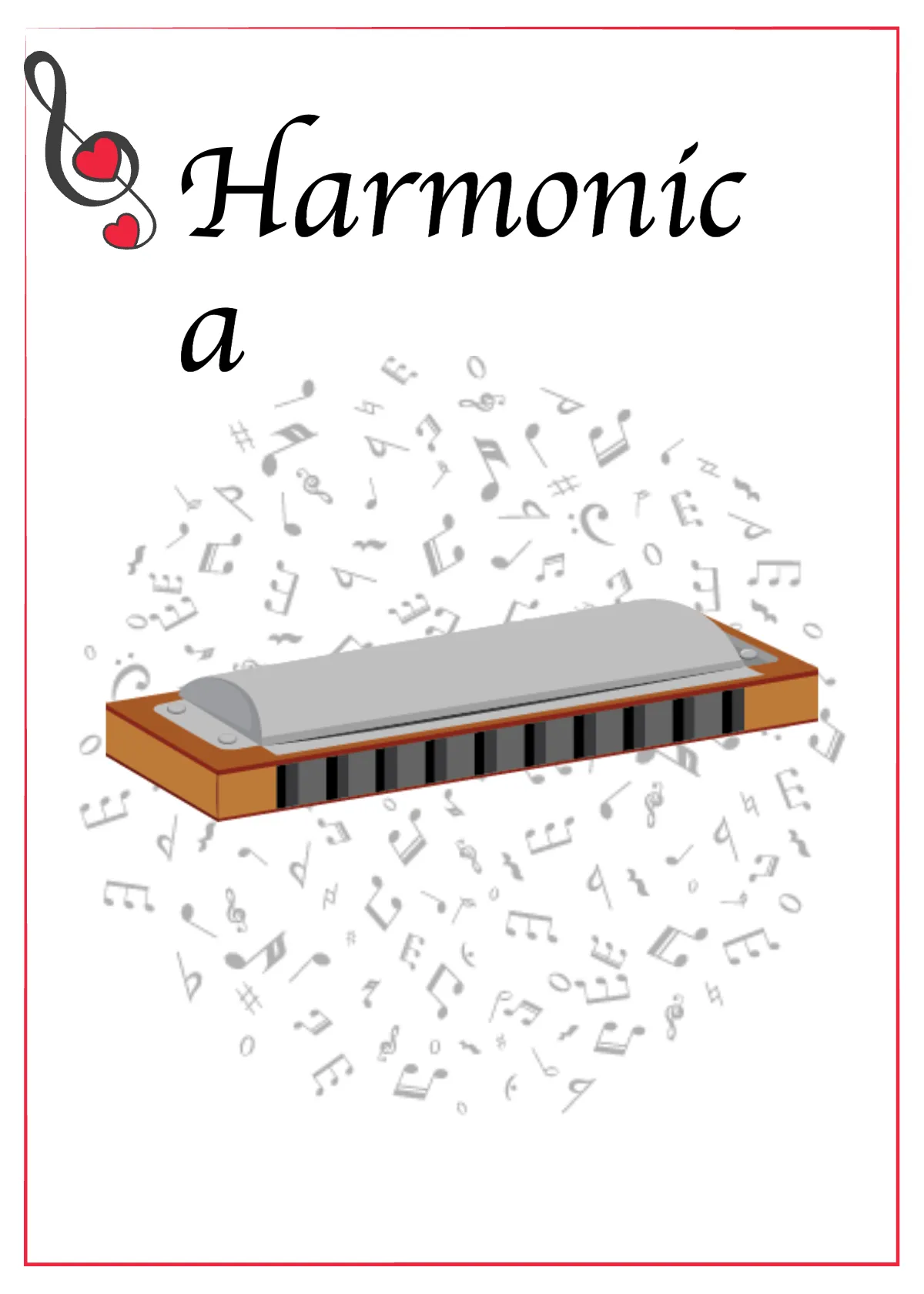 Free Music Instrument Flashcards Template to Edit Online