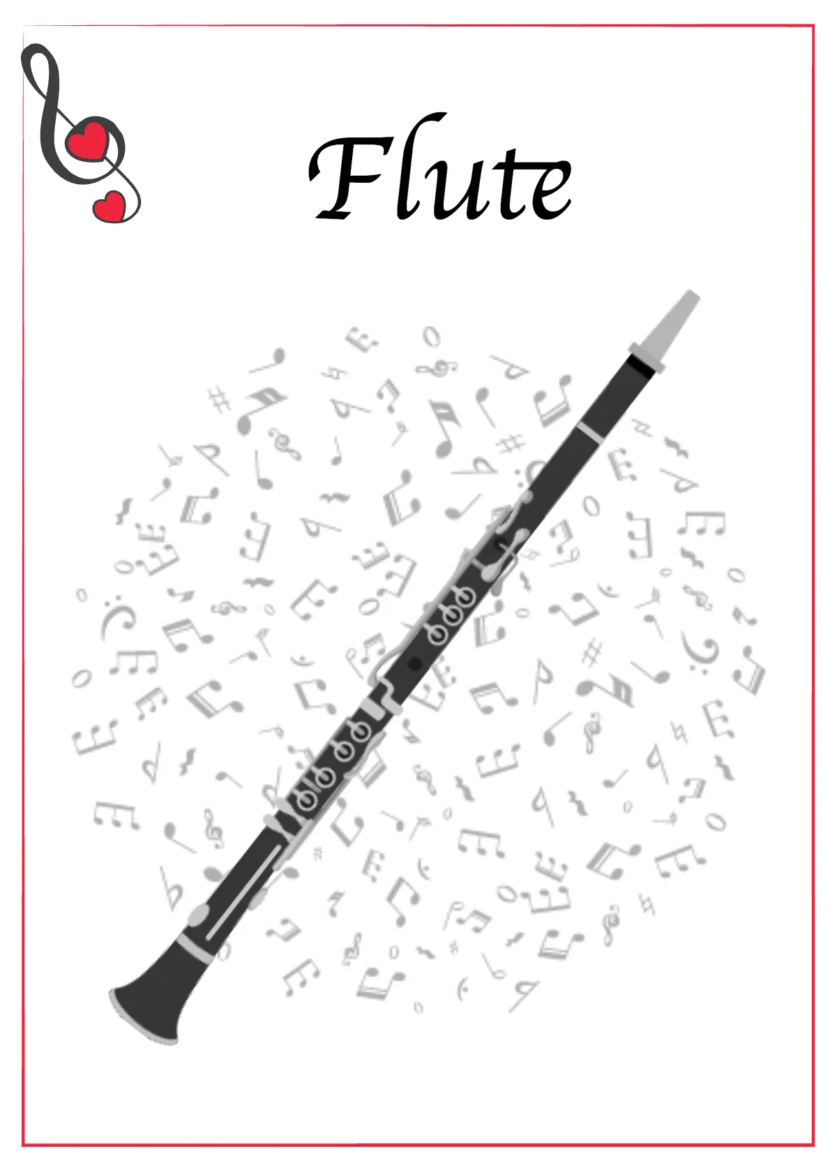 Free Music Instrument Flashcards Template to Edit Online