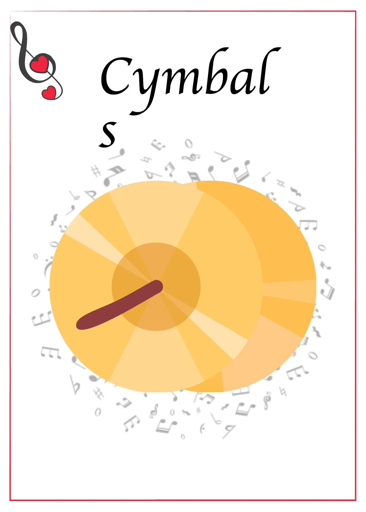 Free Music Instrument Flashcards Template to Edit Online