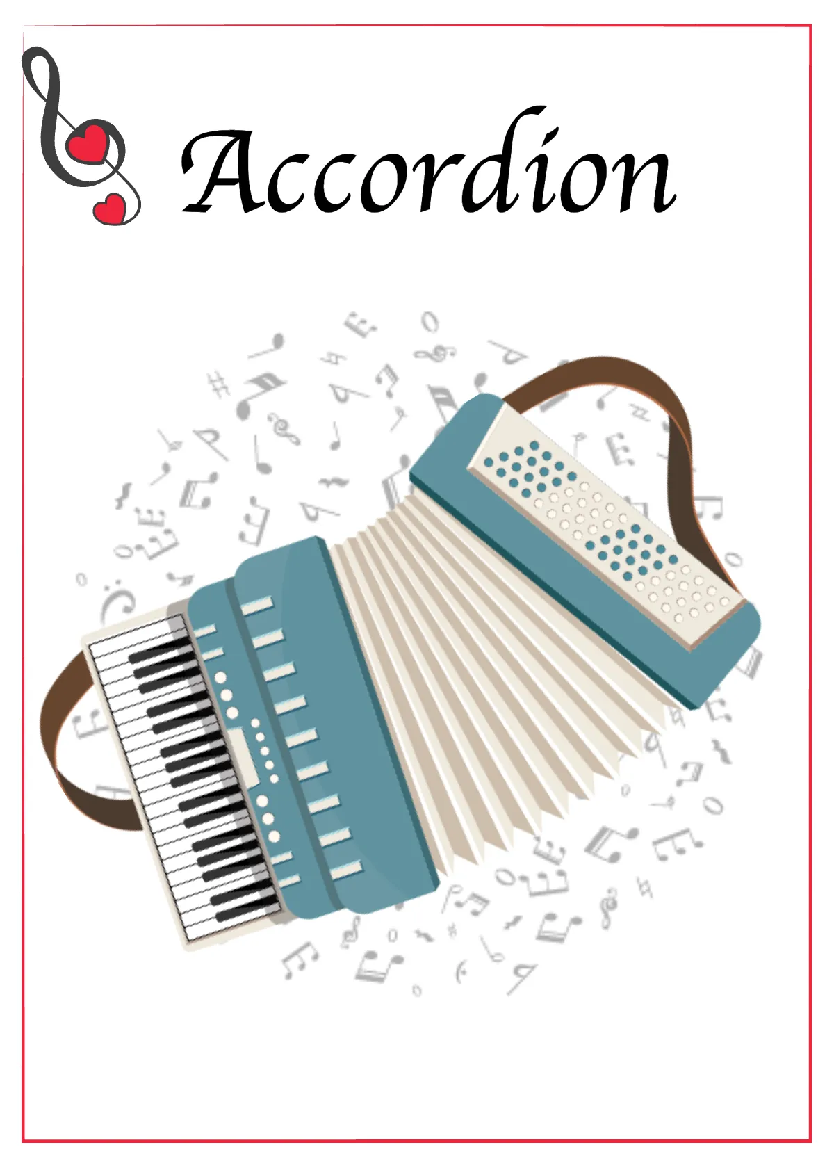 Free Music Instrument Flashcards Template to Edit Online