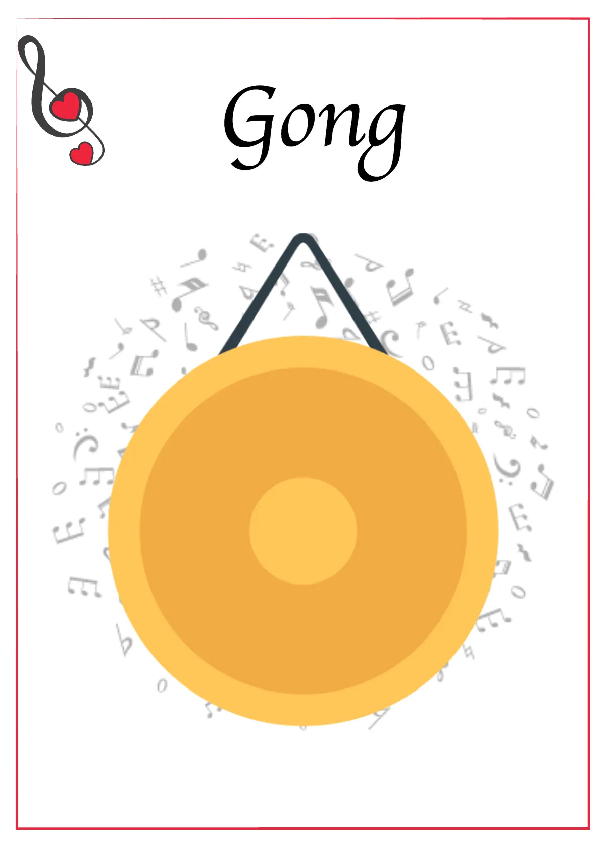 Free Music Instrument Flashcards Template to Edit Online