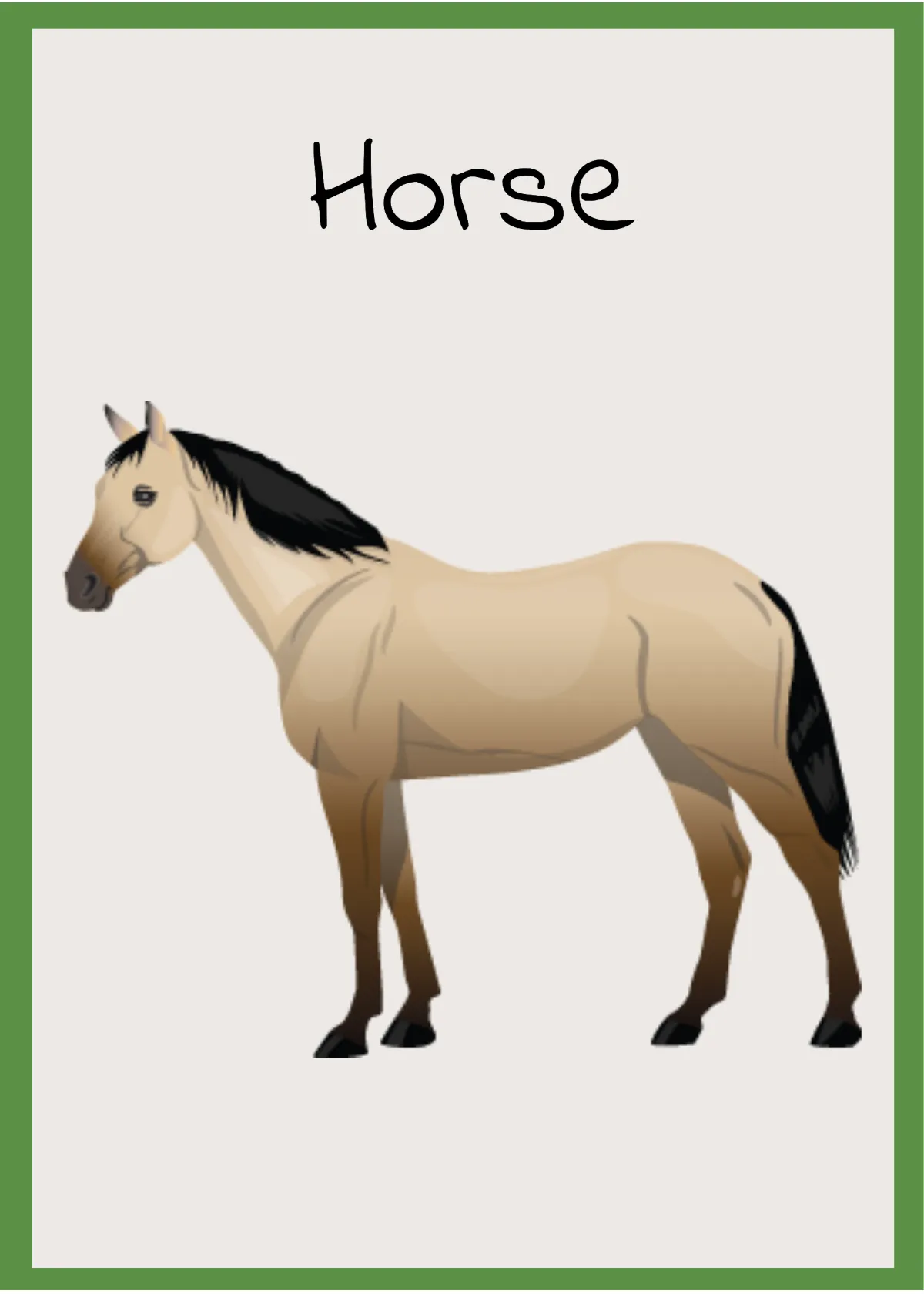 Free Farm Animals Flashcards Template to Edit Online
